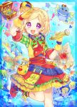  blonde_hair blush dress gloves happy midorikaze_fuwari puri_para short_hair treasure 