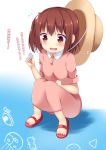  commentary_request ebina_nana hat himouto!_umaru-chan sandals sketch translation_request yahiro_(anhnw) 