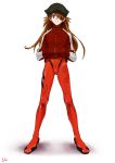  1girl animal_hat cat_hat evangelion:_3.0_you_can_(not)_redo eyepatch hat neon_genesis_evangelion orange_hair plugsuit rebuild_of_evangelion shikinami_asuka_langley souryuu_asuka_langley track_jacket 