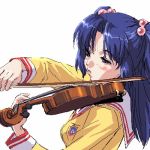  hair_bobbles hair_ornament ichinose_kotomi instrument lowres school_uniform serafuku two_side_up violin zen 