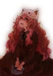  1girl animal_hat cat_hat cathat hat highres long_hair megurine_luka megurine_luka_(toeto) pink_hair solo takanashi_ringo tears toeto_(vocaloid) vocaloid 
