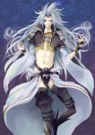  final_fantasy_ix grey_eyes kainesato kuja long_hair male silver_eyes silver_hair thighhighs 