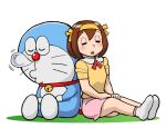  doraemon doraemon_(character) fujiko_f_fujio_(style) parody sleeping style_parody suzumiya_haruhi suzumiya_haruhi_no_yuuutsu ueyama_michirou 