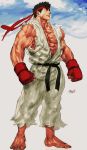  fight gloves man muscles ryu sketch street_fighter 