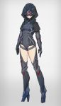  1girl bodysuit capelet female hood night_vision_device solo thigh-highs uyu_(keyakinoki) 