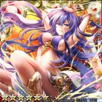  .hack// 1girl armpits ayato_(kinoto) elemia_(guilty_dragon) guilty_dragon long_hair purple_hair revealing_clothes solo star sword weapon 
