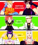  6+boys bruno_bucciarati caesar_anthonio_zeppeli jojo_no_kimyou_na_bouken joseph_joestar_(young) kakyouin_noriaki kuujou_joutarou leone_abbachio multiple_boys rena_(renasight) 