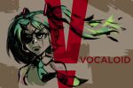  1girl commentary copyright_name eyepatch hatsune_miku metal_gear_(series) metal_gear_solid_v scar solo triple-q vocaloid 