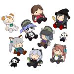  animal_costume animal_ears arare_(kantai_collection) arashio_(kantai_collection) asagumo_(kantai_collection) asashio_(kantai_collection) bandages black_cat black_hair blonde_hair blue_hair broom brown_hair cape cat cat_costume cat_ears character_doll death_(entity) demon fangs formal frankenstein&#039;s_monster friday_the_13th grim_reaper hat hockey_mask jason_voorhees kantai_collection kasumi_(kantai_collection) long_hair machete mask michishio_(kantai_collection) mummy_(cosplay) necktie ooshio_(kantai_collection) polearm rattle scythe short_hair short_twintails silver_hair skull stuffed_toy suit tail trident tun twintails vampire_costume weapon werewolf wings witch witch_hat yamagumo_(kantai_collection) 