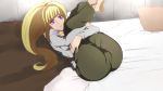  1girl blonde_hair gundam_iron-blooded_orphans highres kudelia_aina_bernstein long_hair looking_at_viewer ponytail solo tonotyama violet_eyes 