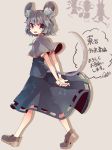  4girls aioi_aoi animal_ears brown_eyes capelet cirno dress flying_sweatdrops gem grey_dress grey_hair hair_ribbon hitodama ice ice_wings jewelry konpaku_youmu konpaku_youmu_(ghost) looking_at_viewer mouse_ears mouse_tail multiple_girls nazrin necklace open_mouth pendant rabbit_ears reisen_udongein_inaba ribbon silhouette smile tail touhou translation_request wings 