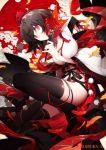  1girl black_hair black_wings hat looking_at_viewer nekonabe_ao red_eyes shameimaru_aya short_hair skirt smile solo tokin_hat touhou wings 