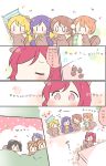  0_0 6+girls ^_^ acorn ayase_eli black_hair blonde_hair brown_hair chipmunk chipmunk_ears chipmunk_tail closed_eyes comic drumsticks flag hoshizora_rin instrument koizumi_hanayo kousaka_honoka love_live!_school_idol_project minami_kotori multiple_girls musical_note nishikino_maki one_side_up orange_hair piano ponytail purple_hair redhead scrunchie sonoda_umi squirrel toujou_nozomi translation_request trumpet tuba twintails ususa70 violet_eyes yazawa_nico |_| 