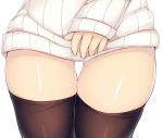 1girl kubiwa_(kutan) kutan original solo sweater thigh-highs 