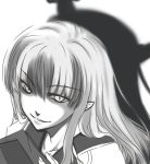  kamishirasawa_keine monochrome shadow touhou 