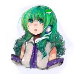  bad_id green_hair kochiya_sanae solo tasu_tasuta touhou 