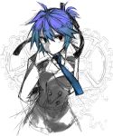  anti_the_holic_(vocaloid) anti_the_infinite_holic_(vocaloid) gradient_hair kagamine_len male multicolored_hair red_eyes solo vocaloid 