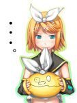  ikujitto kagamine_rin mouth_hold shimonkin solo vocaloid 