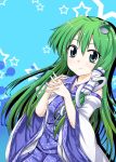  green_hair kiku_hitomoji kochiya_sanae toru_tooru touhou 
