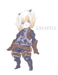  blue_eyes boots elf final_fantasy final_fantasy_xiv gloves highres lalafell leather pointy_ears twintails 