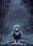  asa_(swallowtail) dress rain rozen_maiden sitting sky solo suigintou tears wet 