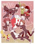  everyone fox hanamura_yousuke kujikawa_rise kuma_(persona_4) narukami_yuu pantyhose persona persona_4 satonaka_chie seta_souji shirogane_naoto tane9 tatsumi_kanji thighhighs 