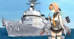  ! destroyer fusou_(fuso0205) highres japan_maritime_self-defense_force kantai_collection namesake ship teruzuki_(jmsdf) teruzuki_(kantai_collection) warship 
