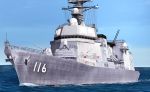  destroyer fusou_(fuso0205) highres japan_maritime_self-defense_force no_humans ship teruzuki_(jmsdf) warship 