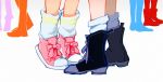  6+girls akemi_homura boots feet_only kaname_madoka loose_socks mahou_shoujo_madoka_magica miki_sayaka momoe_nagisa multiple_girls sakura_kyouko shoes silhouette silverxp sneakers socks tagme tiptoes tomoe_mami 