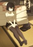  1girl akitsu_maru_(kantai_collection) black_hair closed_eyes futon hat highres kantai_collection sleeping solo souji uniform 