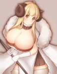  anira_(granblue_fantasy) breasts granblue_fantasy horns large_breasts mogu_(kanikama_mgmg) plump sheep_horns thigh-highs zettai_ryouiki 