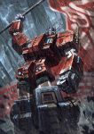  autobot flag kote_(tures) mecha optimus_prime rain robot tagme transformers 