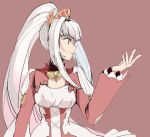  1girl green_eyes lailah_(tales) long_hair ponytail solo tales_of_(series) tales_of_zestiria uhiha318 white_hair 