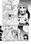  2girls comic highres isokaze_(kantai_collection) izumi_masashi kantai_collection monochrome multiple_girls ooi_(kantai_collection) translation_request 