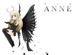  1girl anne_(bravely_second) antennae blonde_hair blue_eyes bravely_default:_flying_fairy bravely_default_(series) bravely_second:_end_layer butterfly_wings character_name elbow_gloves fairy gloves leotard long_hair pointy_ears simple_background smile solo thigh-highs white_background wings yayoihiro 