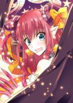  1girl blue_eyes claws detached_sleeves fate/extra fate/extra_ccc fate_(series) highres horns kon_manatsu lancer_(fate/extra_ccc) long_hair pink_hair pointy_ears solo two_side_up 