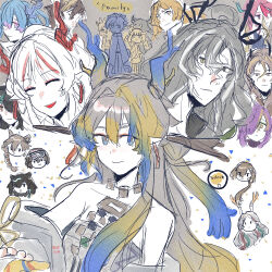 absurdres arknights chong_yue_(arknights) dusk_(arknights) firewhistle_(arknights) grain_buds_(arknights) highres jie_(arknights) ling_(arknights) lunacub_(arknights) nian_(arknights) nine-colored_deer non-web_source old penance_(arknights) roberta_(arknights) shu_(arknights) tianshi(arknights) wan_qing_(arknights) wang_(arknights) zhi_(arknights) zuo_le_(arknights)