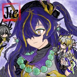  arknights highres jie_(arknights) non-web_source shu_(arknights) wang_(arknights) 