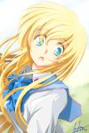  1girl blonde_hair blue_eyes blush highres kem_kem long_hair looking_at_viewer open_mouth original solo 