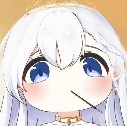 1girl azur_lane belfast_(azur_lane) long_hair pocky pocky_in_mouth quancy