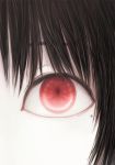 bangs black_hair close-up eyes kamemushi_(hoozuki) looking_at_viewer mole mole_under_eye original pale_skin red_eyes solo 