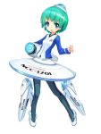  girl_arms green_hair hat mecha_musume pantyhose personification short_hair star_trek uss_enterprise zeco 