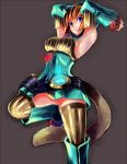 arms_up breath_of_fire breath_of_fire_v lin_(breath_of_fire) omega.ep solo tail thigh-highs thighhighs