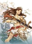  aisya archaic_sealed_heat armor ash_(game) flourish gun hideo_minaba wind 