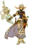  archaic_sealed_heat armor ash_(game) colorful hideo_minaba horns jeekawen knight sword 