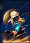  blood_elf feathers gloves ling_(cg_sky) long_hair moon pointy_ears priest_(warcraft) thigh-highs thighhighs warcraft world_of_warcraft yellow_eyes 