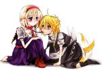  animal_ears bad_id blonde_hair blush dog_ears kemonomimi_mode kirisame_marisa tail tail_wagging toraneko touhou 