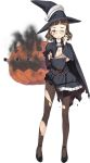  hat jiji kantai_collection official_art pumpkin roma_(kantai_collection) smoke torn_clothes witch witch_hat 