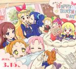  aikatsu! character_request happy_birthday highres hoshimiya_ichigo kiriya_aoi oozora_akari tagme 