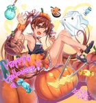  1girl halloween happy_halloween kantai_collection libeccio_(kantai_collection) shibi solo 